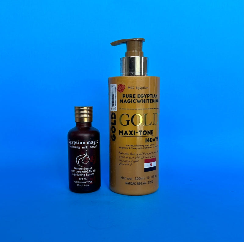 Purec Egyptian Gold Lotion and Serum