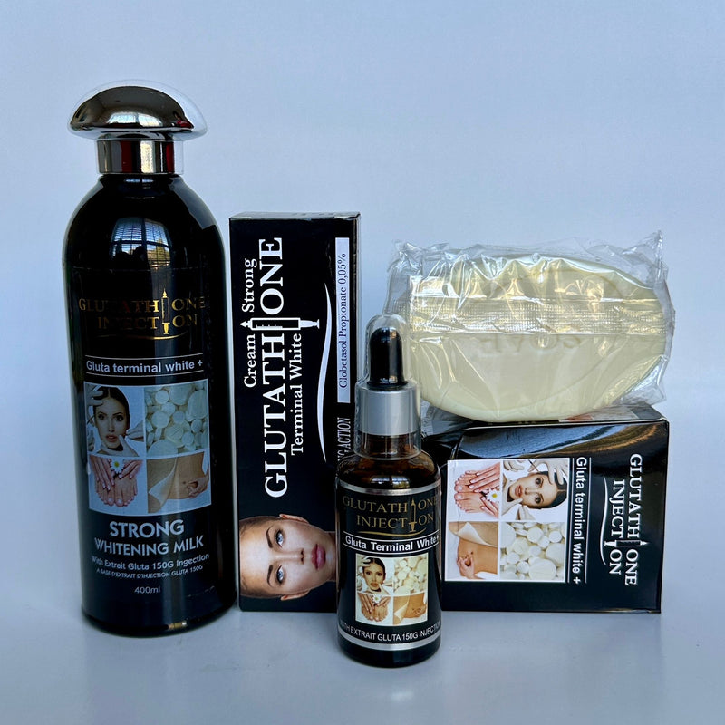 Glutathione Injection Set ( lotion, serum, soap & tube cream)