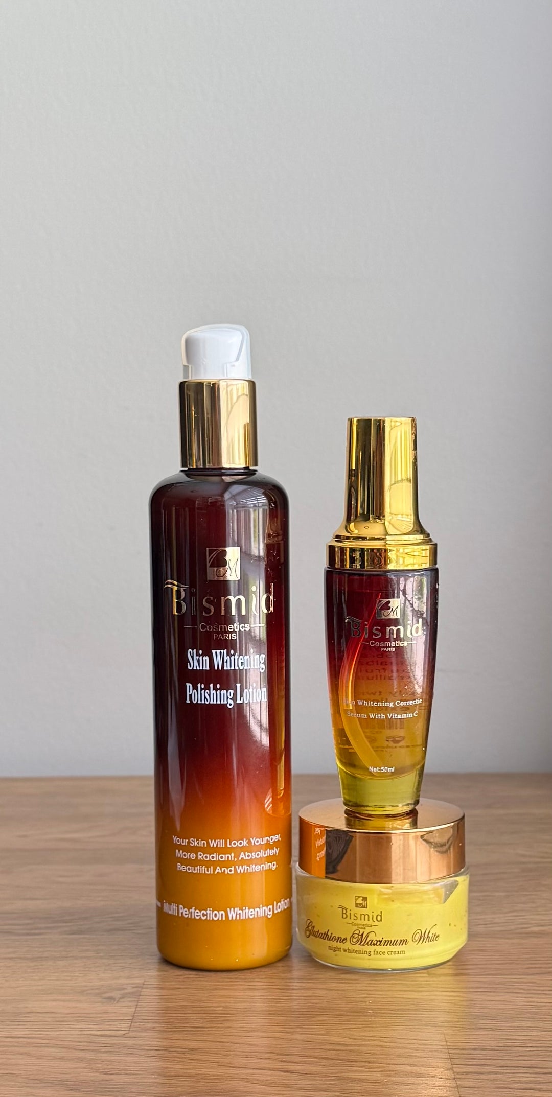 Bismid whitening Lotion set  Mira Aura Beauty LLC