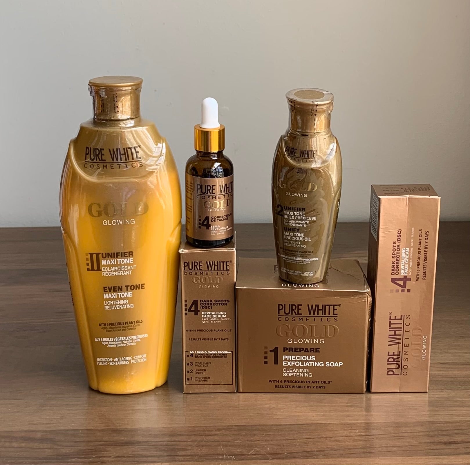 Pure white gold complete set – Mira Aura Beauty LLC