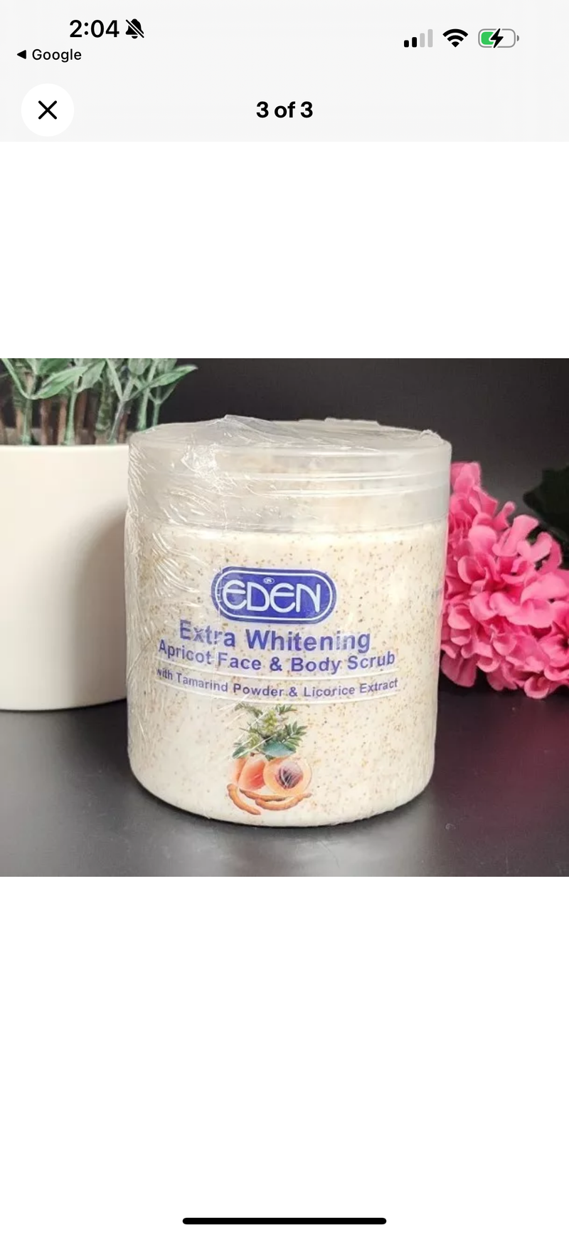 Eden Whitrning Scrub